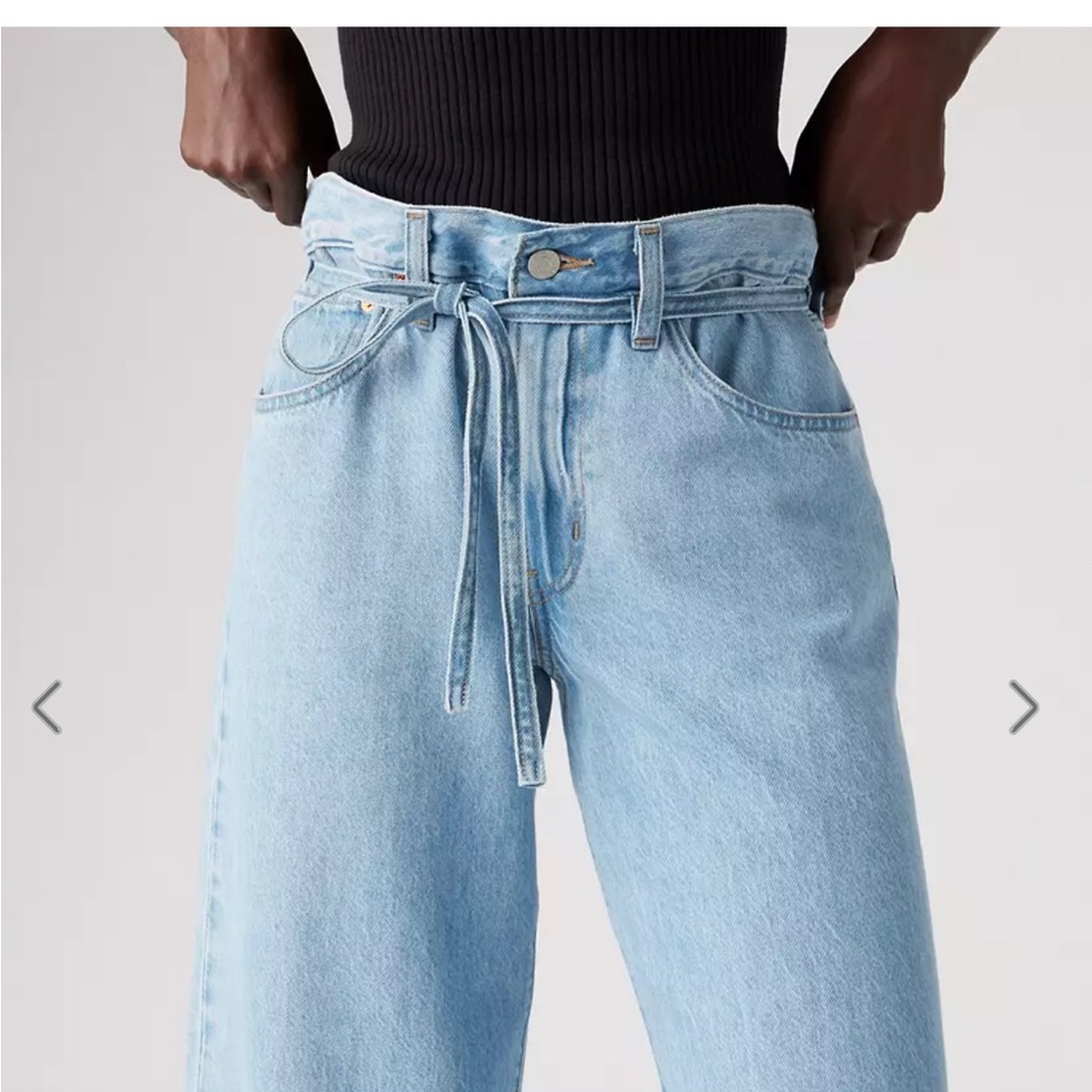 Women’s Levi's premium XL Straight wide leg Jeans 27 x 29 free people zip fly - Picture 2 of 11